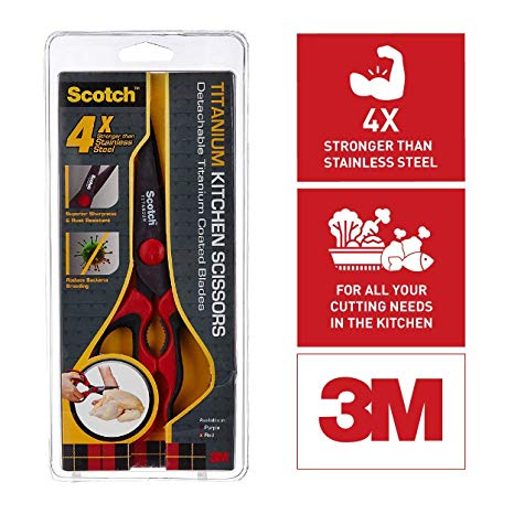 Scotch Titanium Kitchen Scissor (Red)