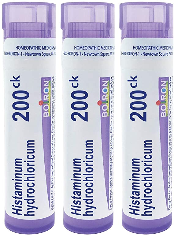 Boiron Histaminum hydrochloricum 200ck, 80 pellets, homeopathic Medicine for Allergies, 3 Count