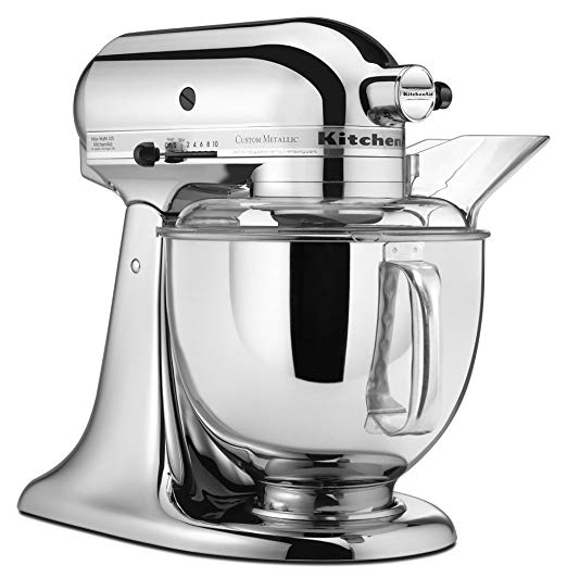 KitchenAid KSM152PSCR 5-Qt. Custom Metallic Series with Pouring Shield - Chrome