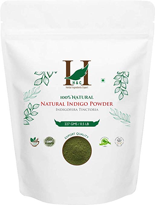 100% Natural Indigo Powder Organically Grown (227g / (1/2 lb) / 8 ounces)