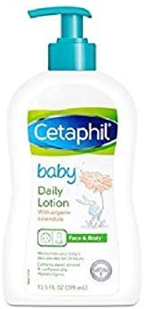 Cetaphil Daily Lotion with Organic Calendula, Sweet Almond Oil and Sunflower Oil, 13.5 Ounce - 2 Pack