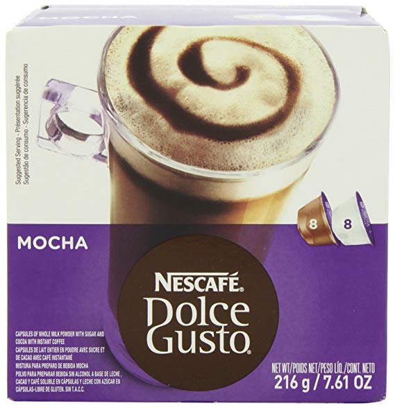 Nescafe Dolce Gusto for Nescafe Dolce Gusto Brewers, Mocha, 16 Count