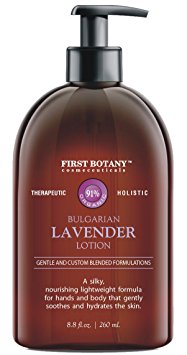 Lavender Oil Crème lotion 9 fl oz - Organic, Moisturizing, Hydrating, Anti aging and Massage lotion - the best body lotion for men and women that works on your face, neck, hands, hairs and feet.