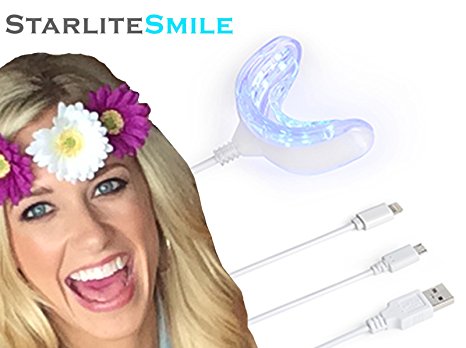 Gum Disease Treatment & Periodontal Treatment by Starlite Smile, 480m Wavelength Gum Stimulator for Android, iPhone, USB. Can also be a Teeth Whitener. (compatible with 4G or newer)