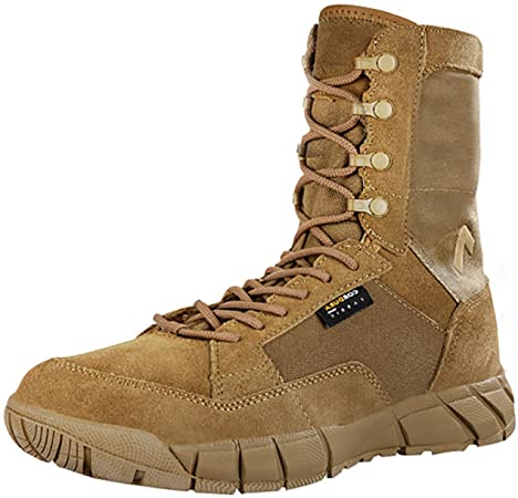 PAVEHAWK Men's 8 inch Tactical Boots Outdoor Casual Lightweight Waterproof Military Boots for Hiking Work Combat