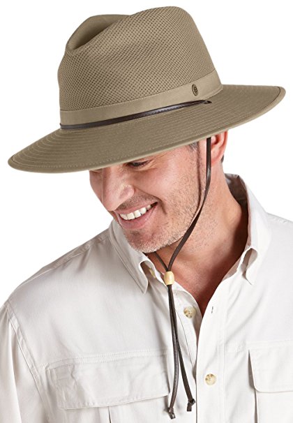 Coolibar UPF 50  Men's Crushable Ventilated Hat - Sun Protective