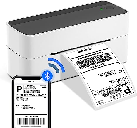 Phomemo Bluetooth Thermal Label Printer for Shipping Label - Wireless Shipping Label Printer Compatible with iOS&Android&PAD&PC, Widely Used for Amazon, Ebay, Shopify, TikTok, Etsy, USPS, FedEx, DHL