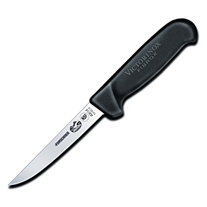 Victorinox Boning, 5" Stiff, Wide, Black Fibrox Pro Handle