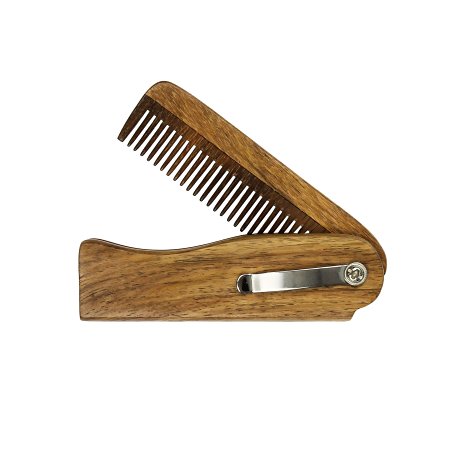 Dr. Dittmar Shesham Wood Folding Comb (824-7)