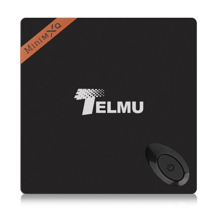 Telmu MiNi MXQ Android TV Box RK3229 Quad Core 1GB/8GB Kodi Preinstalled 4K Google Streaming Media Player with WiFi HDMI DLAN