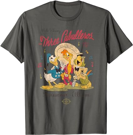 Disney The Three Caballeros Donald Duck Vintage Distressed T-Shirt