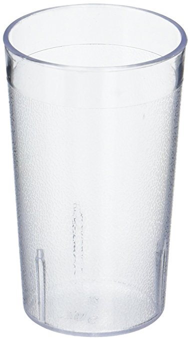 New Star 12 pcs 5 OZ Clear Color Restaurant Tumbler Beverage Cup, Stackable Cups, Break-Resistant Commercial Plastic