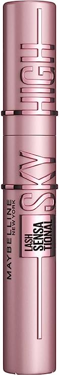 Maybelline New York Lash Sensational Sky High Mascara, Volumising & Lengthening Mascara, Washable Flake-Free Formula Infused with Bamboo Extract & Fibres, 7 ml, Shade: Brown