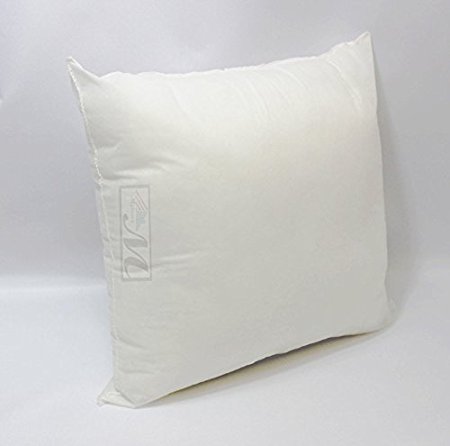 Set of 2 - 16 X 16 Premium Hypoallergenic Stuffer Pillow Insert Sham Square Form Polyester, Standard / White - MADE IN USA