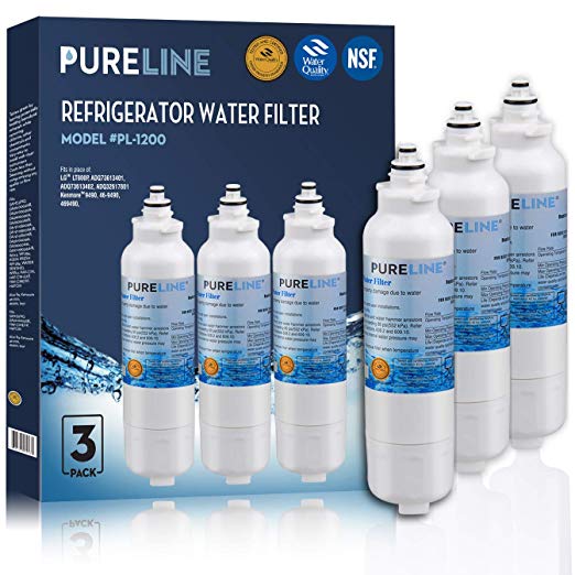 PURELINE LT800P Water Filter Replacement Cartridge. Compatible with Kenmore Models 46-9490, 9490, R-9490, Models LT800P, ADQ73613401, ADQ73613402, LSXS26326S, LMXC23746S (3 Pack)