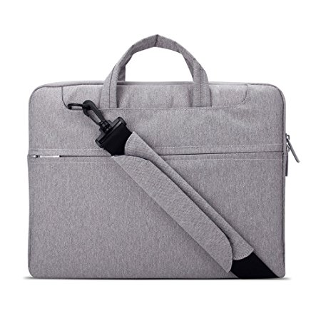 Vanwalk 13.3 inch laptop Dustproof Waterproof Oxford Briefcase Shoulder Bag Case Cover Laptop / Tablet / notebook / Macbook Pro / Air (13-13.3 inch, Gray)