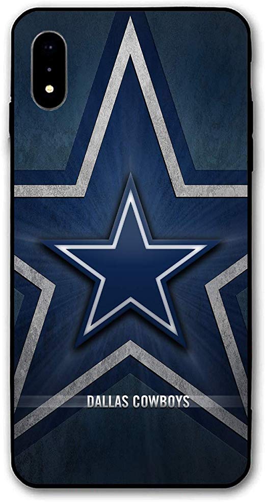 iPhone XR case, Ultra-Thin Printed Acrylic Rear Panel with Soft TPU Bumper Military Cover for iPhone XR Only 6.1 inches (Cowboys-DC)