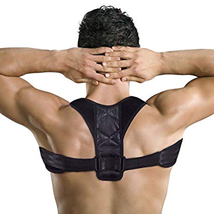 JFONG Best Posture Corrector & Back Support Brace for Women and Men Effective and Comfortable Adjustable Posture Correct Brace Posture Support Clavicle Support Brace Upper Back Pain Relief (27"-36")