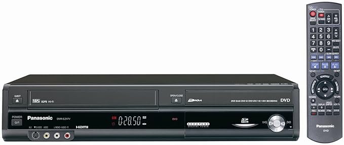 Panasonic DMR-EZ47V Up-Converting 1080p DVD-Recorder/VCR Combo with Built In Tuner (2005 Model),Black