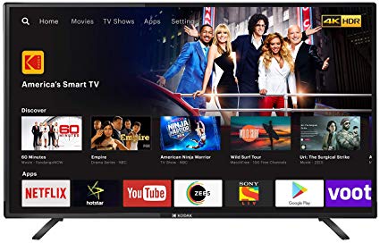 Kodak 124 cm (50 Inches) 4K Ultra HD LED Smart TV 50UHDXSMART (Black)