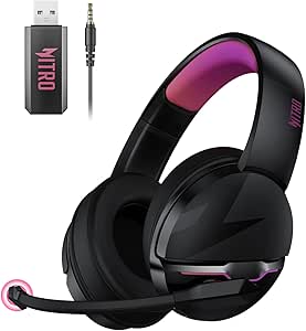 acer 2.4GHz Flex Wireless Gaming Headset | Non-Stop 100H Battery | Dynamic 50mm Drivers | Clear Voice Mic | Bluetooth5.3, 3.5mm | Gaming Headphones for PC, Meeting, Music, PS4 Headset& PS5 Headset