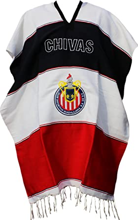 Trade MX Chivas Mexican Soccer Team Poncho Adult Size (Yellow Seal)