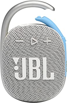 JBL Clip 4 Eco - Ultra-Portable Waterproof Speaker (White)