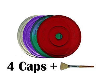 Caps for Keurig K-Cup Cups with Cleaning Brush (04 Caps)