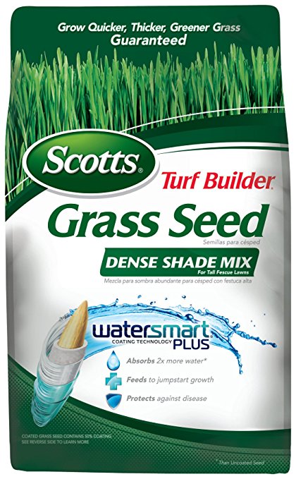 Scotts Turf Builder Grass Seed - Dense Shade Mix for Tall Fescue Lawns, 3-Pound