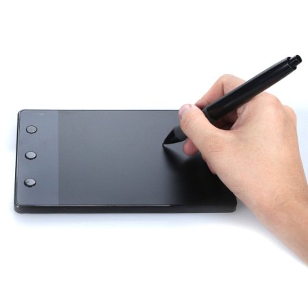 Huion 4 by 2.23 Inches Graphics Tablet Signature Pad H420 Black with 3 Express Keys