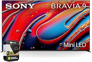 Sony K75XR90 BRAVIA 9 75 inch 4K HDR Smart QLED Mini-LED TV 2024 Bundle with 2 YR CPS Enhanced Protection Pack