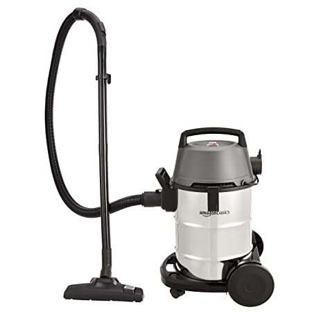 AmazonBasics 1400 W 21L Wet and Dry Vacuum Cleaner with Blower Function and Steel Drum