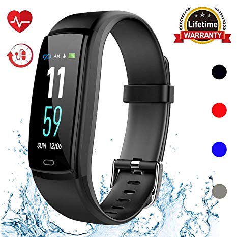 Mgaolo Fitness Tracker HR, Activity Tracker Waterproof Smart Watch Wristband with Heart Rate Blood Pressure Pedometer for Android and iPhone