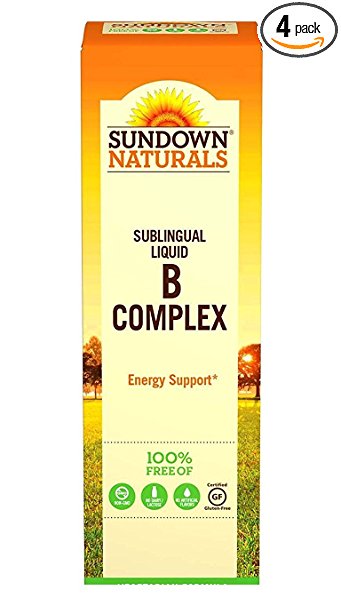 Sundown B-Complex Sublingual Liquid 2 oz ( Pack of 4)