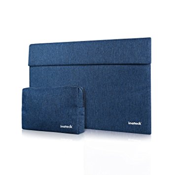 Inateck Ultra Slim Laptop Sleeve Case for 2017/ 2016 15 Inch MacBook Pro with Touch Bar (A1707) - Blue