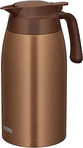 Thermos TTB-2001 BWG Stainless Steel Pot 0.6 gal (2 L) Brown Gold Thermal Pot, Tabletop Pot, Magic Bottle Structure, Thermal Insulated