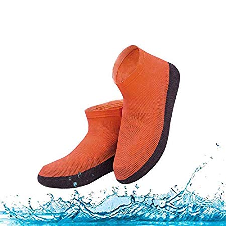 Waterproof Rain Shoes & Boots Cover, Dirt-proof and Slip-resistant Reusable Shoes Covers Made of Durable & High Elastic Rubber, Suitable for Outdoor Activities (X-Large, Red)