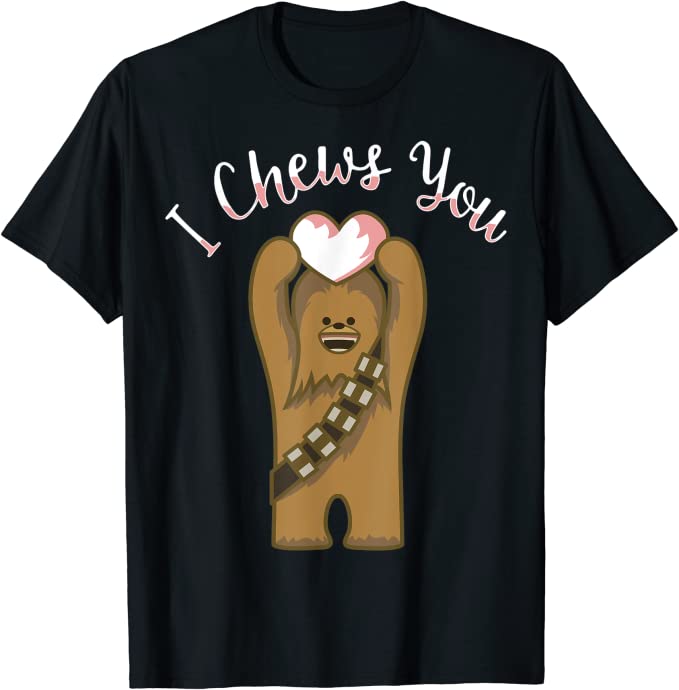 Star Wars Valentines I Chews You Chewbacca Graphic T-Shirt