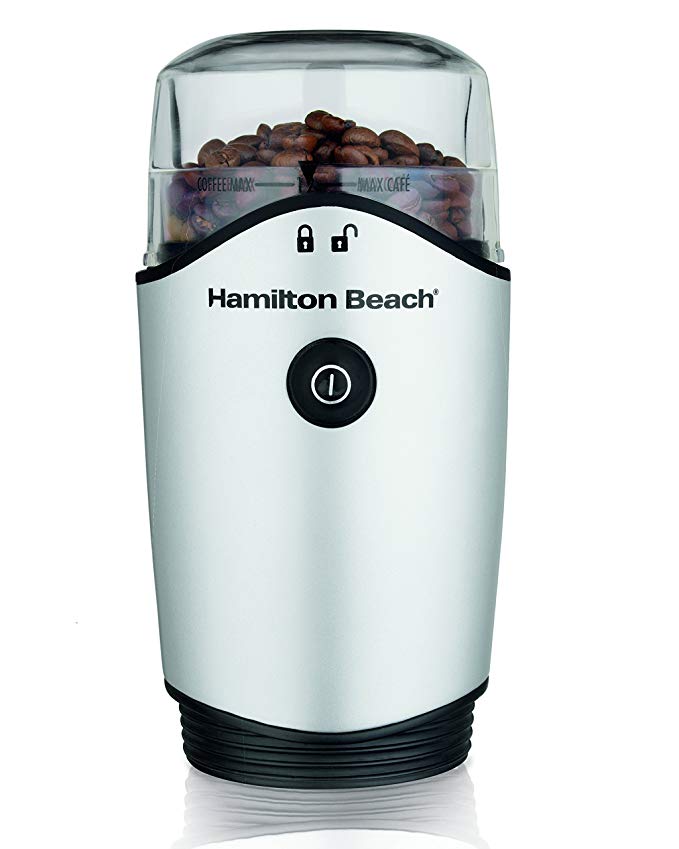 HAMILTON BEACH 80350R Spice Stainless Steel Blades Coffee Grinder, Standard, Black