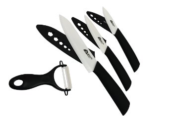 Beauty Flower Ceramic Knifebest Home Kitchen Tool4 Pieces of Package6chefs4slicing3paring