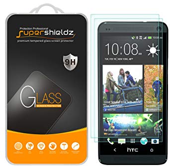 [2-Pack] Supershieldz for HTC One M7 Tempered Glass Screen Protector, Anti-Scratch, Anti-Fingerprint, Bubble Free, Lifetime Replacement Warranty