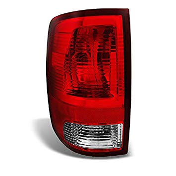 Dodge Ram Pickup Truck Rear Red Clear Tail Light Tail Lamp Brake Lamp Driver Left Side Replacement