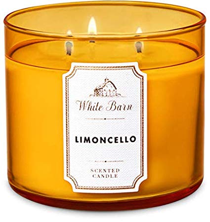1 X Bath & Body Works 2014 LIMONCELLO 3 Wick Scented Candle 14.5 oz./411 g