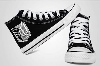 HiRudolph Shingeki no Kyojin Attack on Titan Jiyu no Tsubasa Casual High Canvas Shoes