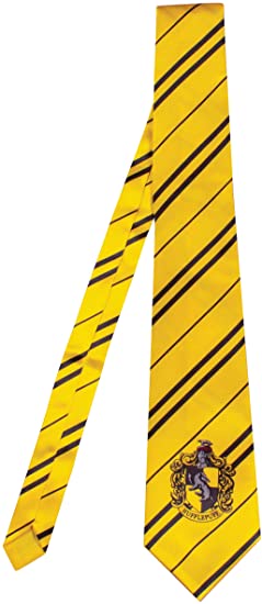 Harry Potter Necktie Costume Accessory, Movie Quality Hogwarts House Themed Character Dress Up Tie for Adults