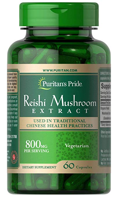 Puritan's Pride Reishi Mushroom Extract, 60 Capsules