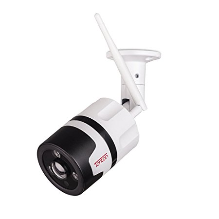 Tonton 1080P Full HD WiFi Outdoor IP Security Bullet Camera, Two-Way Audio and Wide Viewing Angle, Weatherproof and Motion Detection with Night Vision