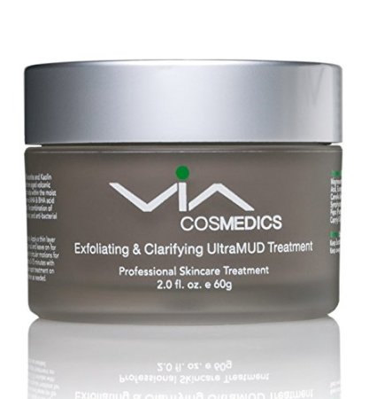 Exfoliating & Clarifying UltraMud | Facial Mud Mask Enhanced with Glycolic, Salicylic, Mandelic, Azelaic Acids | Clears, Smooths, and Restores Skin | Refines Pores and Improves Texture | Professional Skincare Treatment