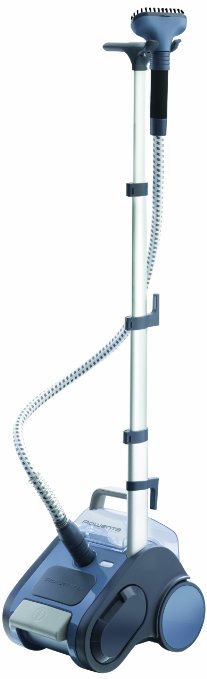 Rowenta GS6020 Compact Valet Full Size Garment and Fabric Steamer with Foot Operated On-Off Switch, 1550-Watt, Blue