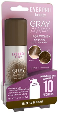 Gray Away Womens Hair Hilighter, Dark Brown, 1.5 Ounce